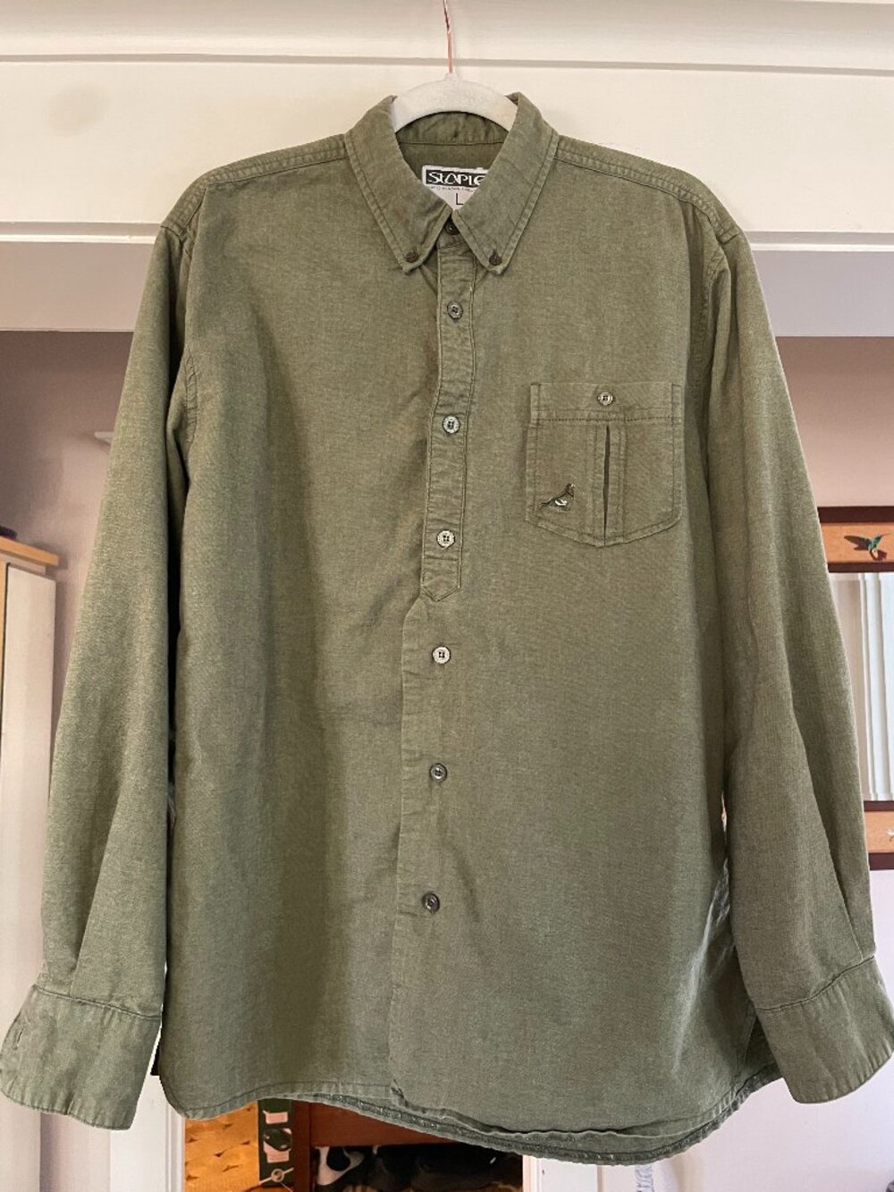 Staple Pigeon Green Button Down - L